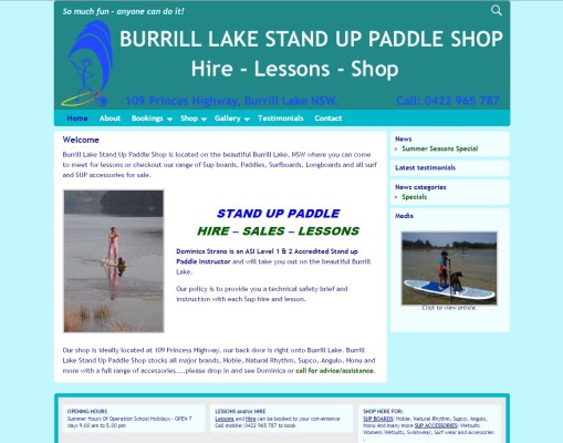Hire SUP at Burrill Lake