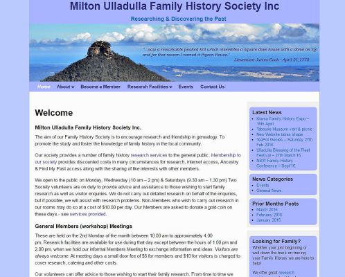 Milton Ulladulla Family History Society